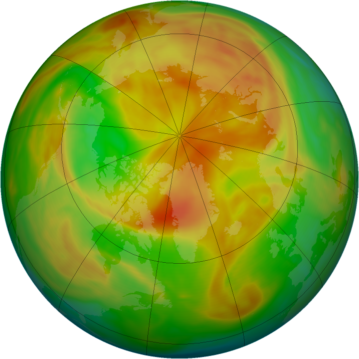 Arctic ozone map for 30 April 2005